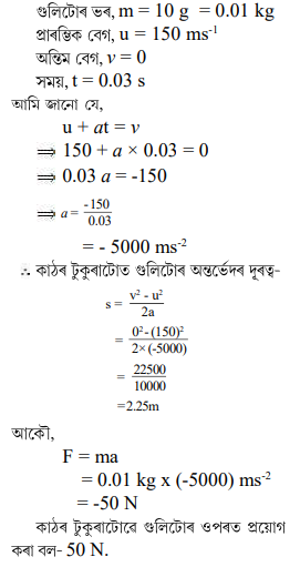 10 গ্রাম ভৰৰ গুলি এটা অনুভূমিক দিশত 10 গ্রাম ভৰৰ গুলি এটা অনুভূমিক দিশত