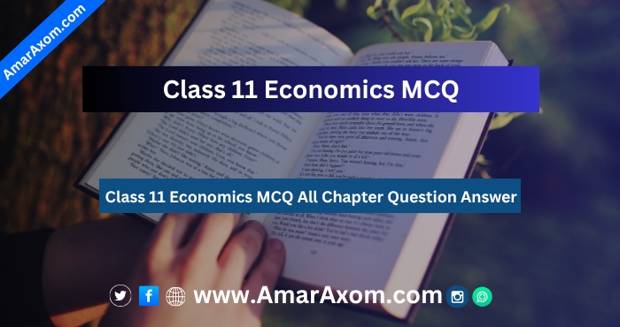 Class 11 Economics MCQ All Chapter Question Answer Class 11 Economics MCQ All Chapter Question Answer