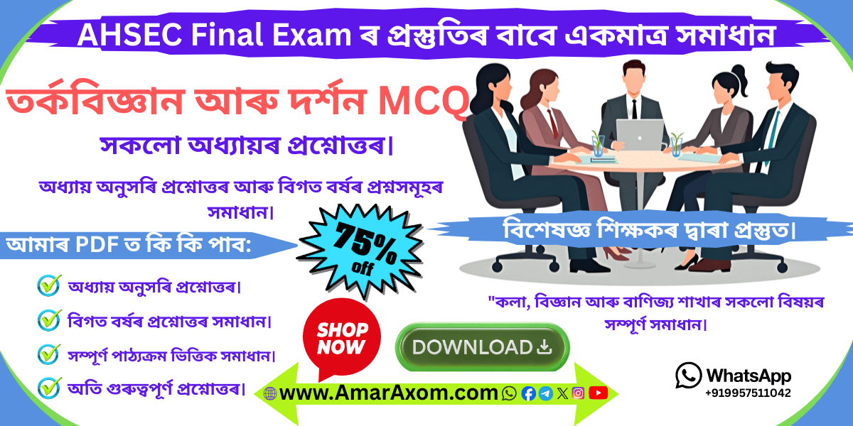 একাদশ শ্ৰেণী Class 11 Logic & Philosophy MCQ Solutions