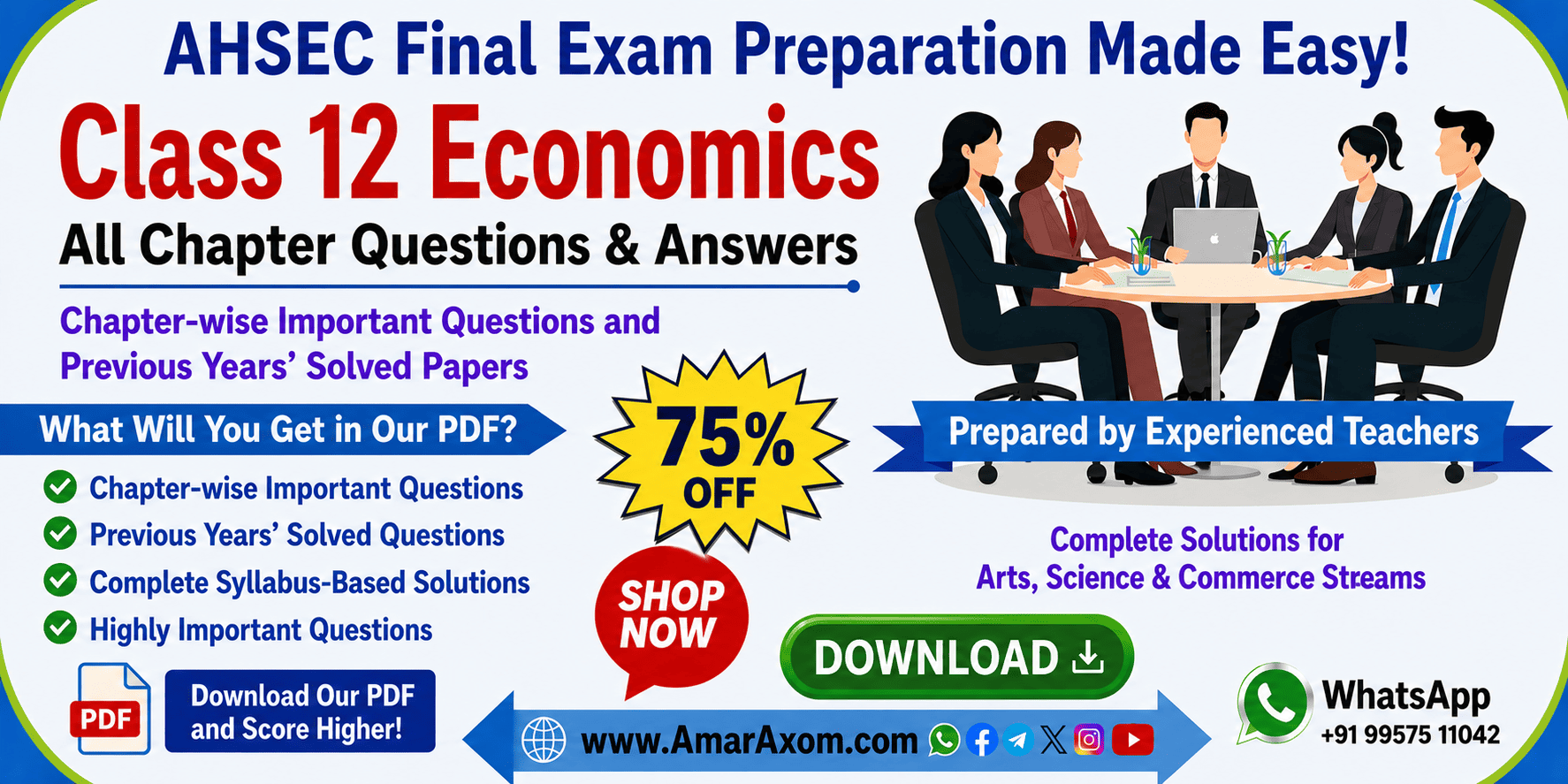 AHSEC Class 12 Economics Solutions English Medium