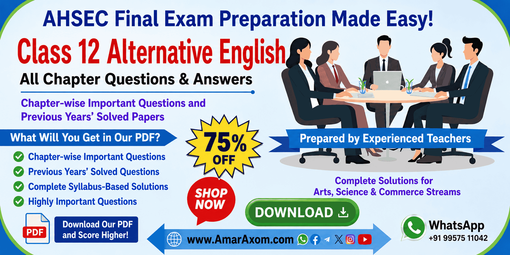 AHSEC Class 12 Alternative English Solutions